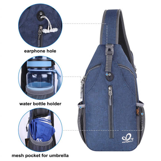 Crossbody Sling Backpack Sling Bag Travel Hiking Chest Bag Daypack